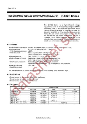 S-812C21AMC-C2BT2G datasheet  